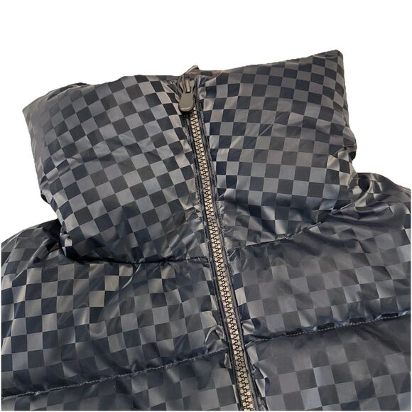 Save The Duck Alas Damy19 Black Checkered Quilted Puffer Women's NWT! Sz 2/M - Picture 10 of 16